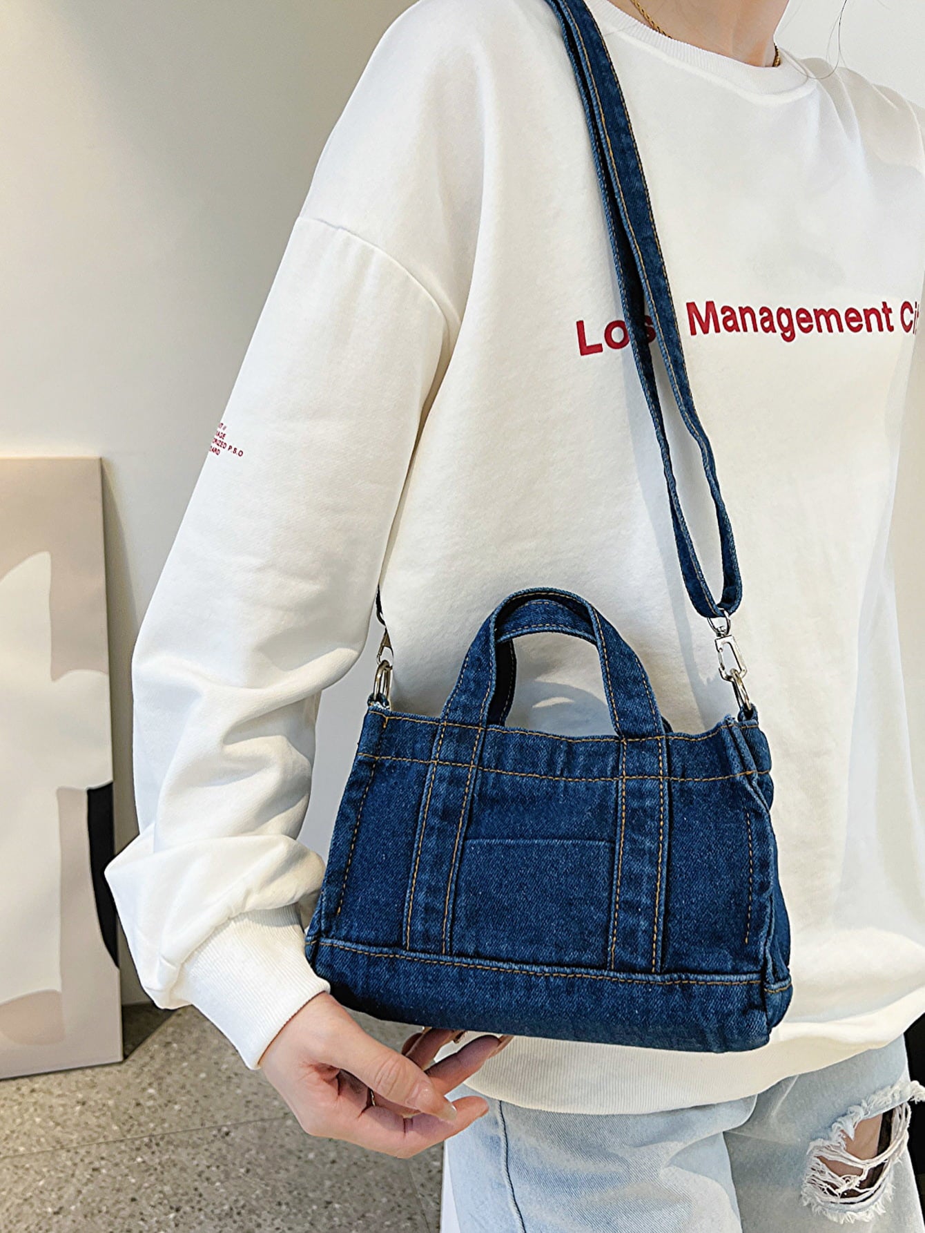 Denim Shoulder Bag