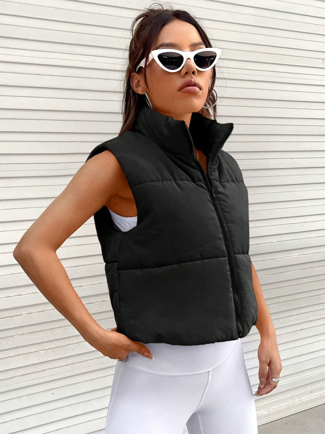 Zip-Up Puffer Vest